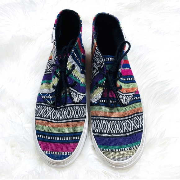 vans mexican blanket shoes